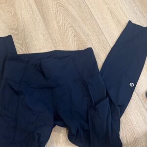 lululemon athletica navy Leggings with pockets
